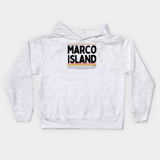 Marco Island Florida Kids Hoodie by graphicaesthetic ✅